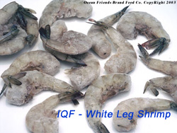 IQF White Leg Shrimp (Penaeus vannamel)